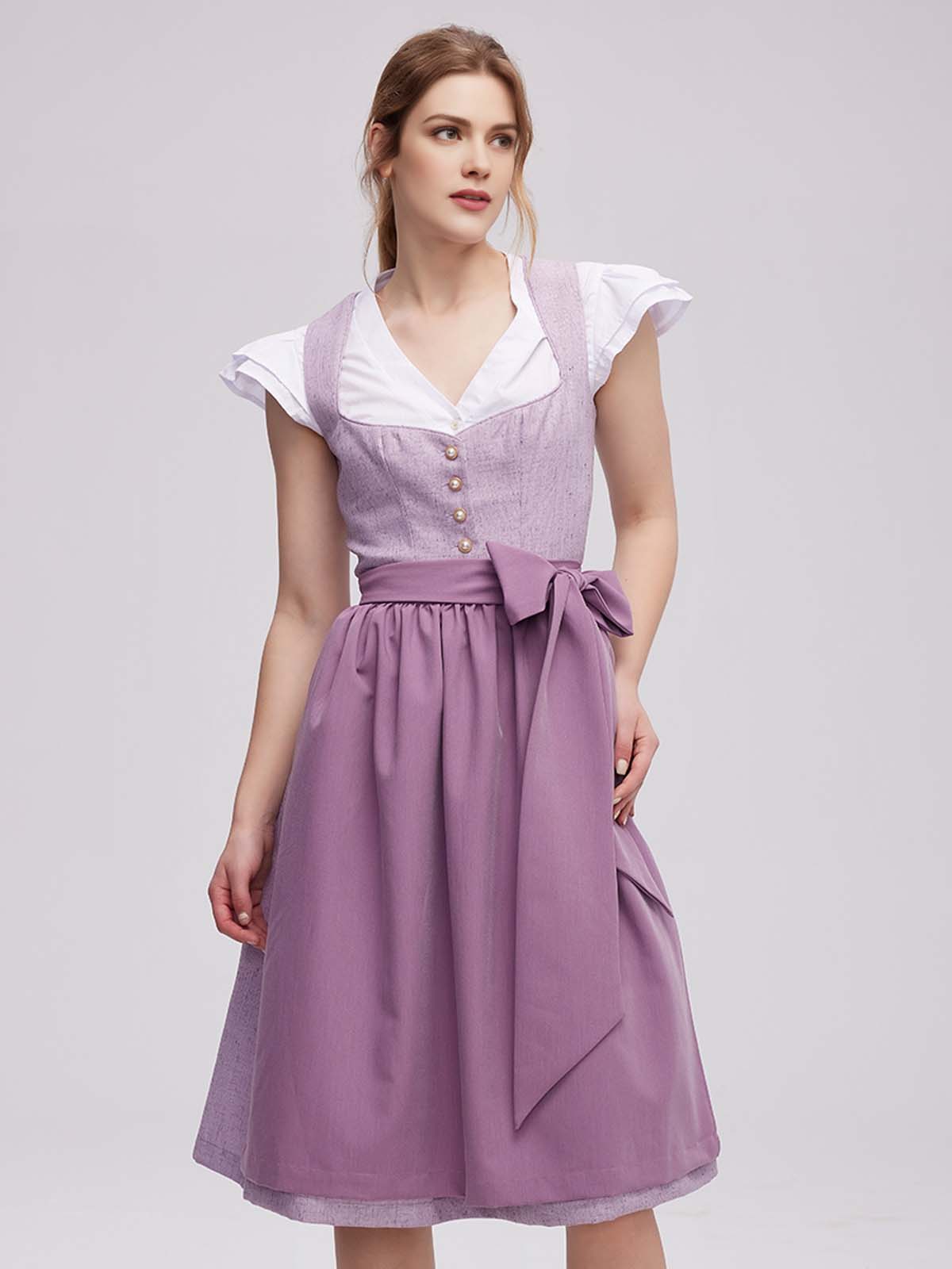 Samt Dirndl Rosa in eleganter Ausführung