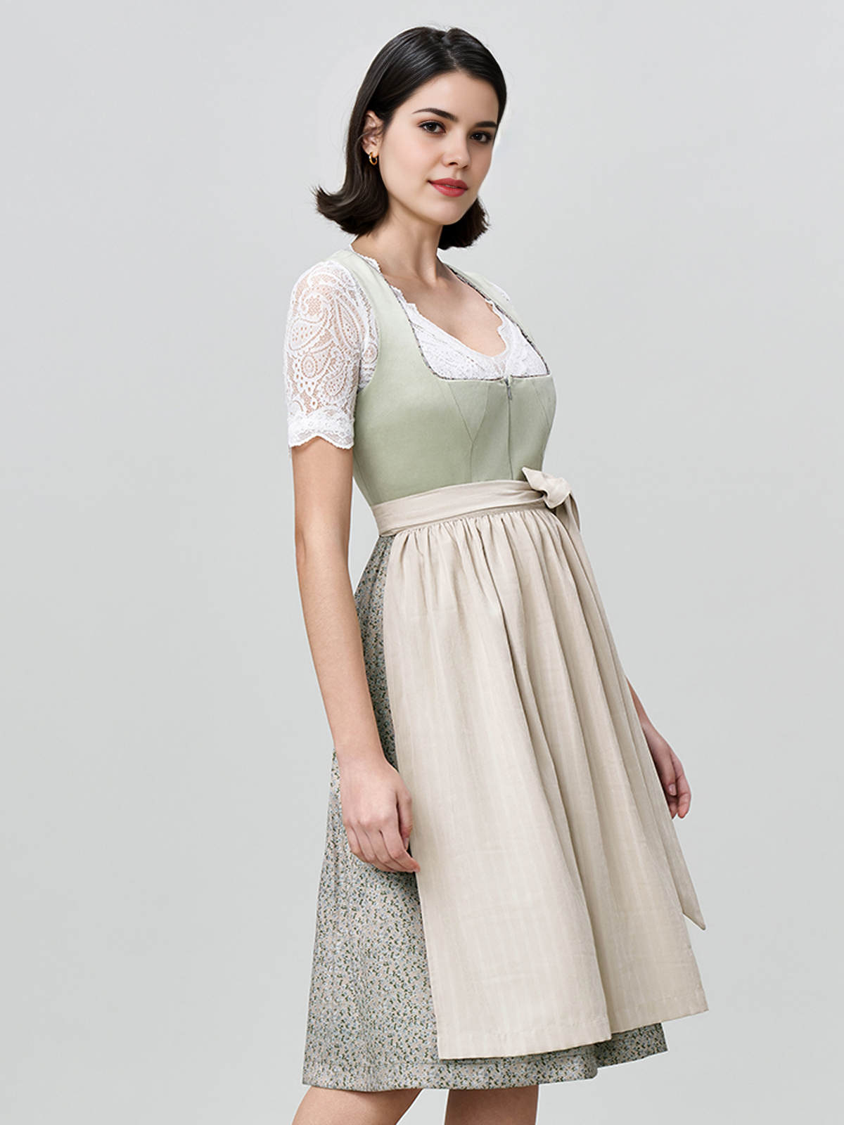 Modernes Tegernseer Dirndl in Grün