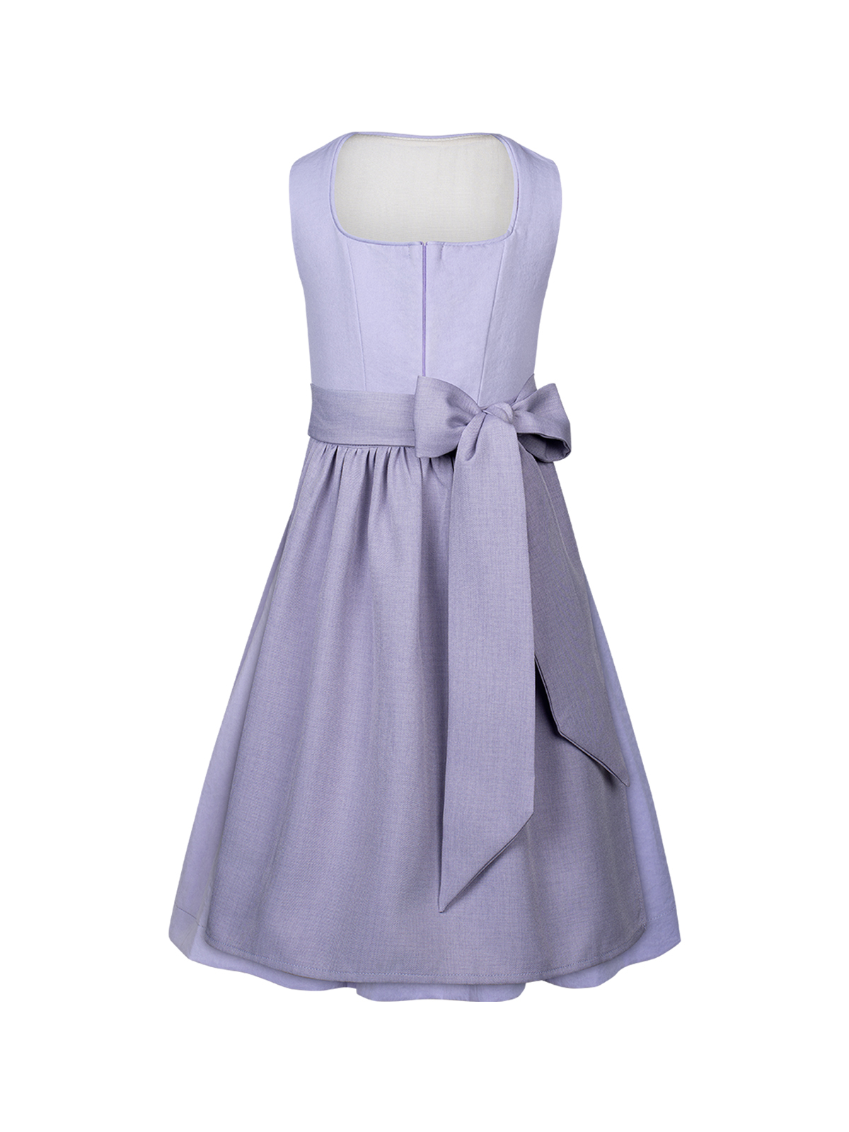 Schwarzes Dirndl mit lila Akzenten