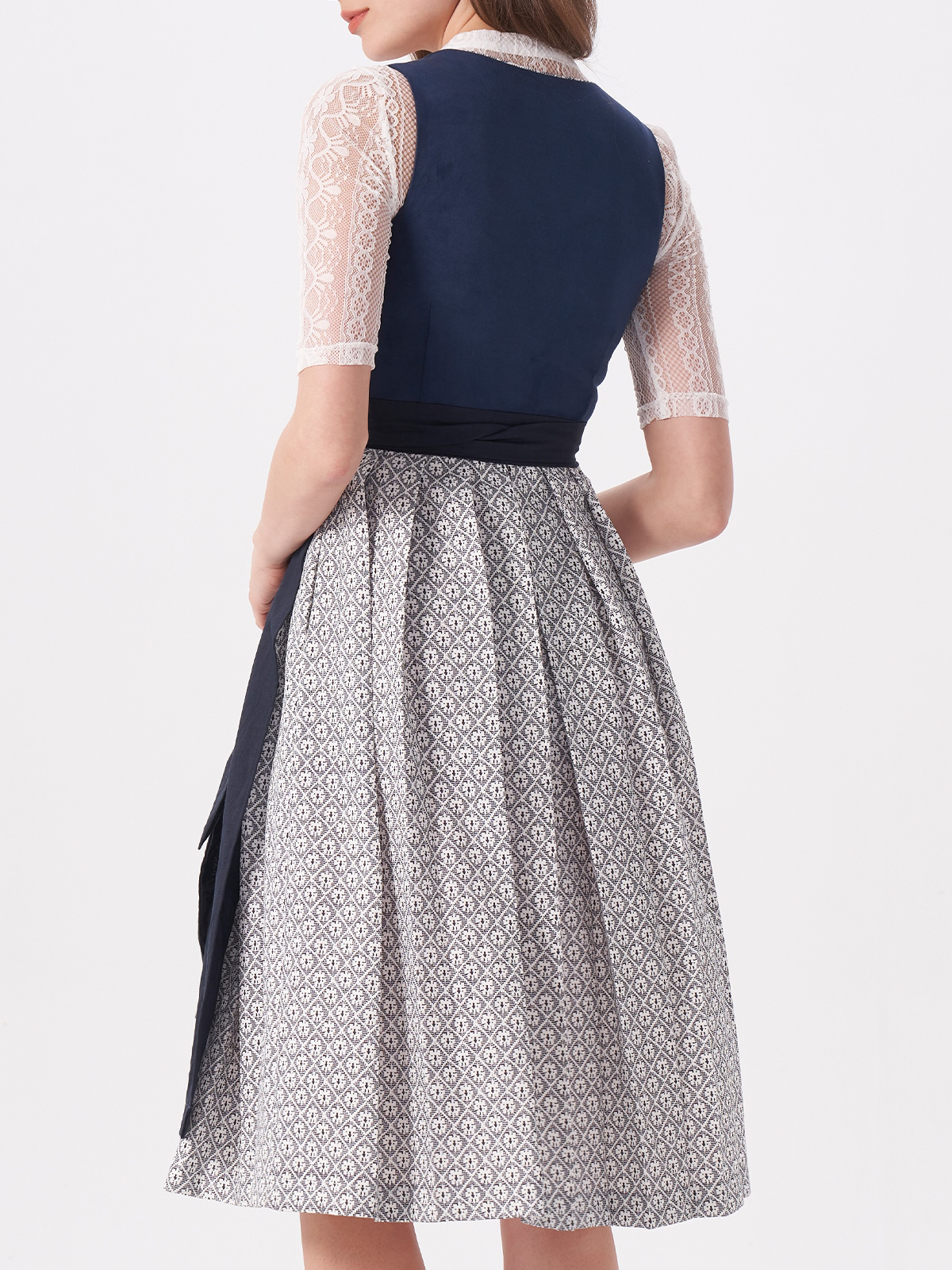 Blau Braunes Dirndl – Eleganz und Tradition