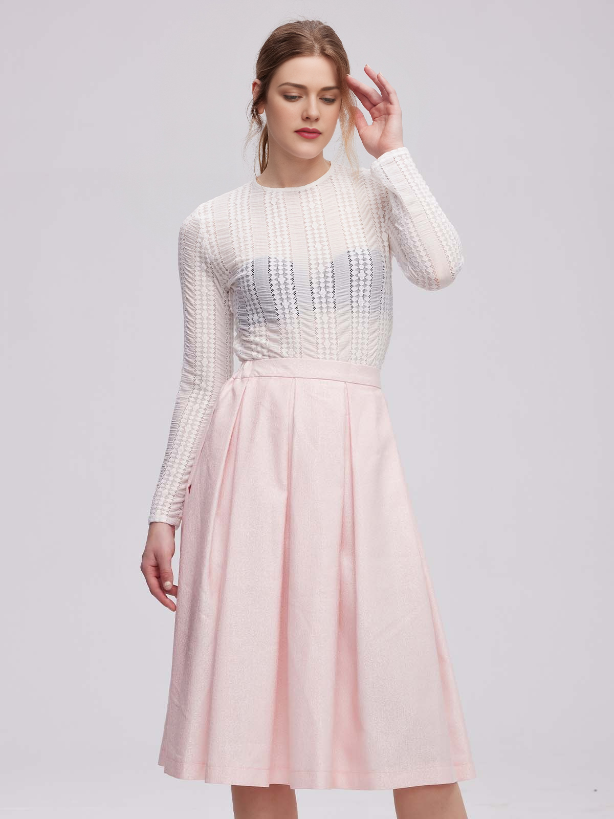 Dirndl in Grün und Beige