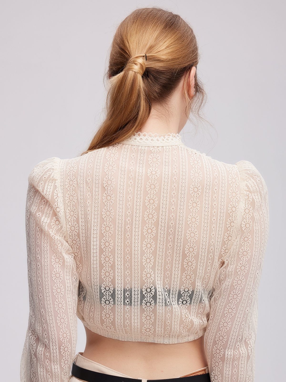 Dirndlbluse weiß langarm