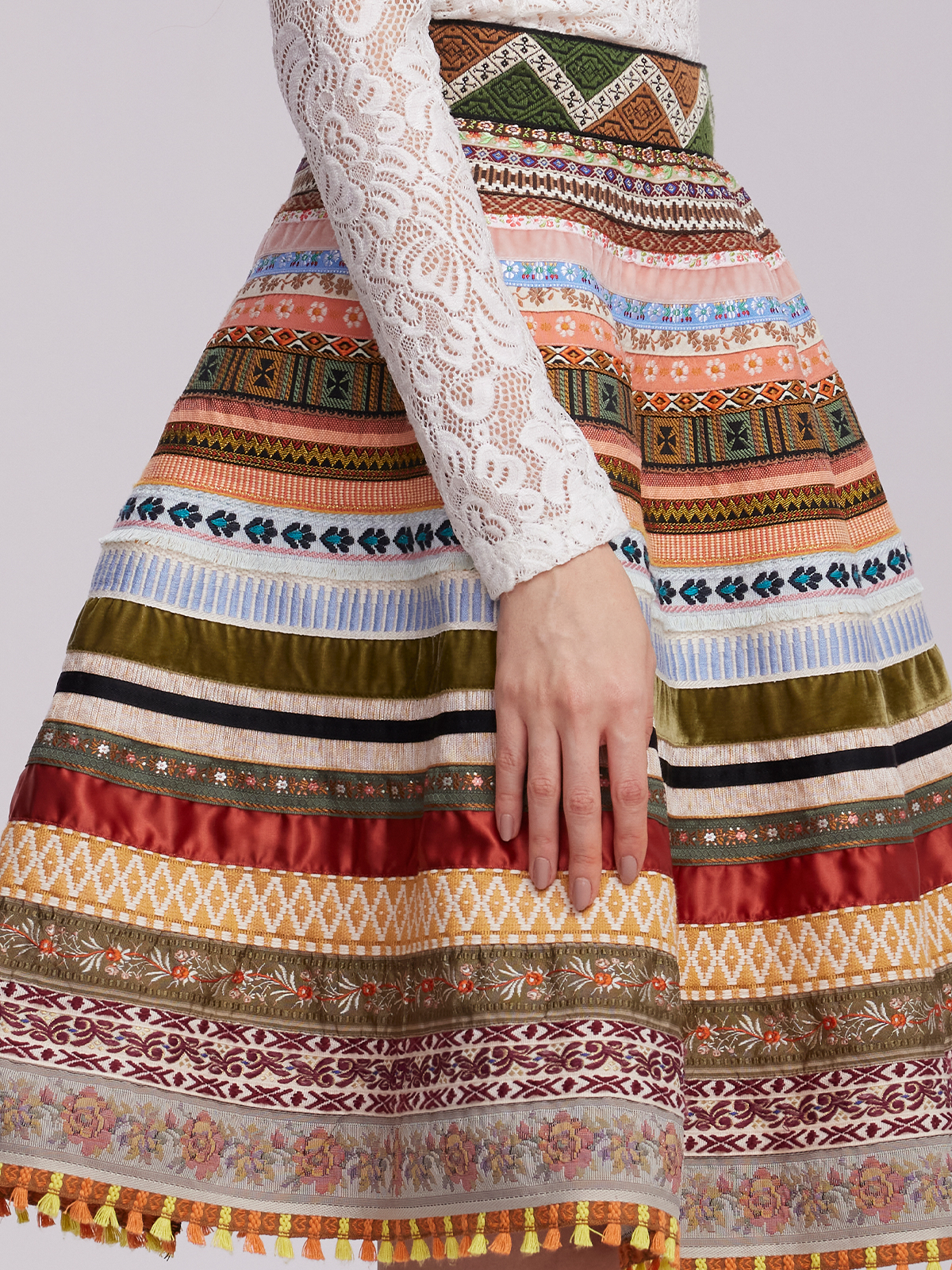 Dirndl Dunkelrot Samt